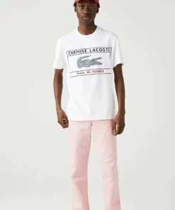 Lacoste HEREN - T-shirt Imprimé - Blanc