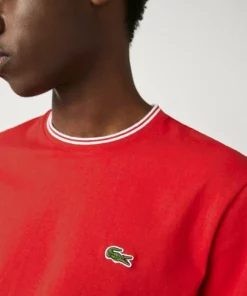 Lacoste T-shirt Basique - Rouge/blanc 9 Lacoste T-shirt Basique - Rouge/blanc -Lacoste Soldes Magasin e76f46e0a8424fe9b49680b159eaad06