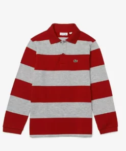 Lacoste Polo - Gris Chine / Rouge