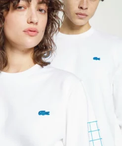 Lacoste UNISEX EXCLUSIVE - Sweatshirt - White -Lacoste Soldes Magasin eac9ec642391459a9da8c23cfaba4a45