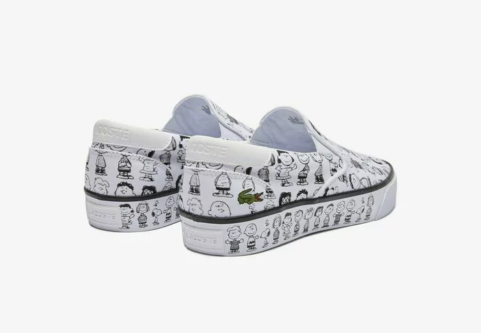 LACOSTE X PEANUTS - Baskets Basses - White / Black 4 LACOSTE X PEANUTS - Baskets Basses - White / Black – Image 4