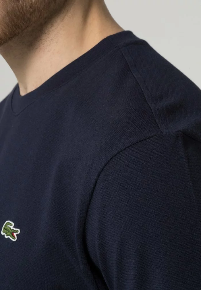 Lacoste T-shirt Basique - Navy Blue 7 Lacoste T-shirt Basique - Navy Blue – Image 7