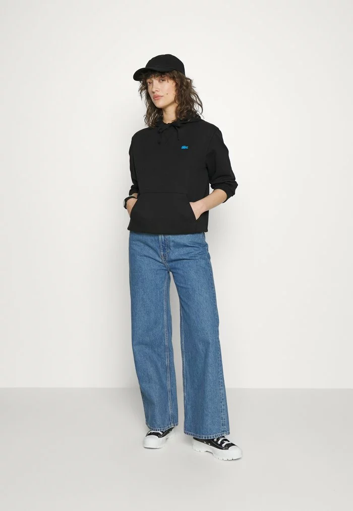 Lacoste EXCLUSIVE - Sweat à Capuche - Black 2 Lacoste EXCLUSIVE - Sweat à Capuche - Black – Image 2