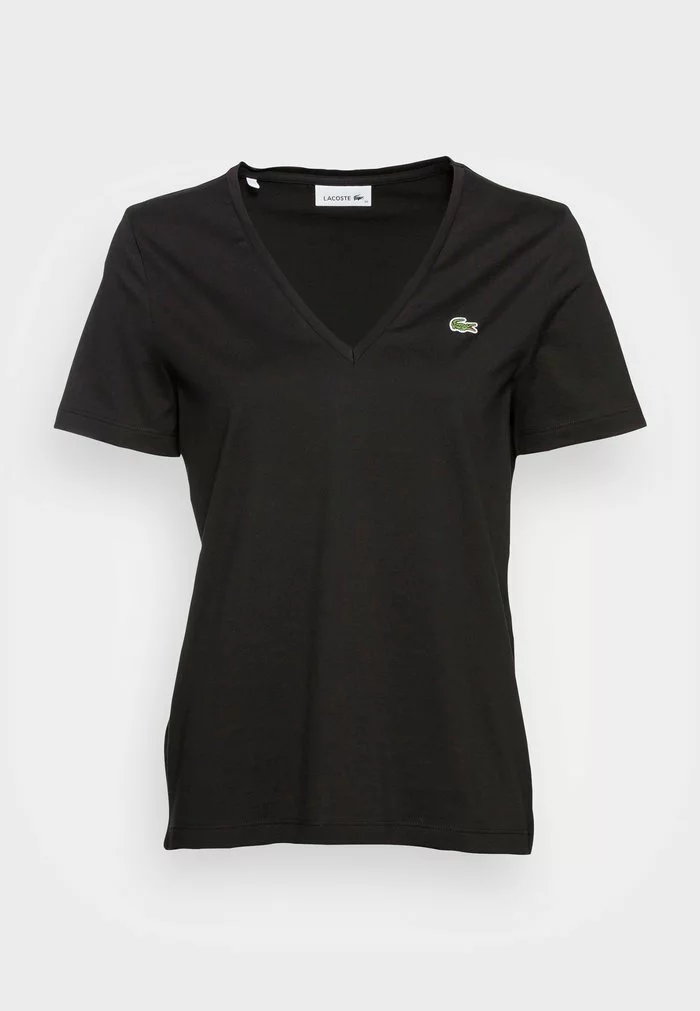 Lacoste T-shirt Basique - Black 4 Lacoste T-shirt Basique - Black – Image 4