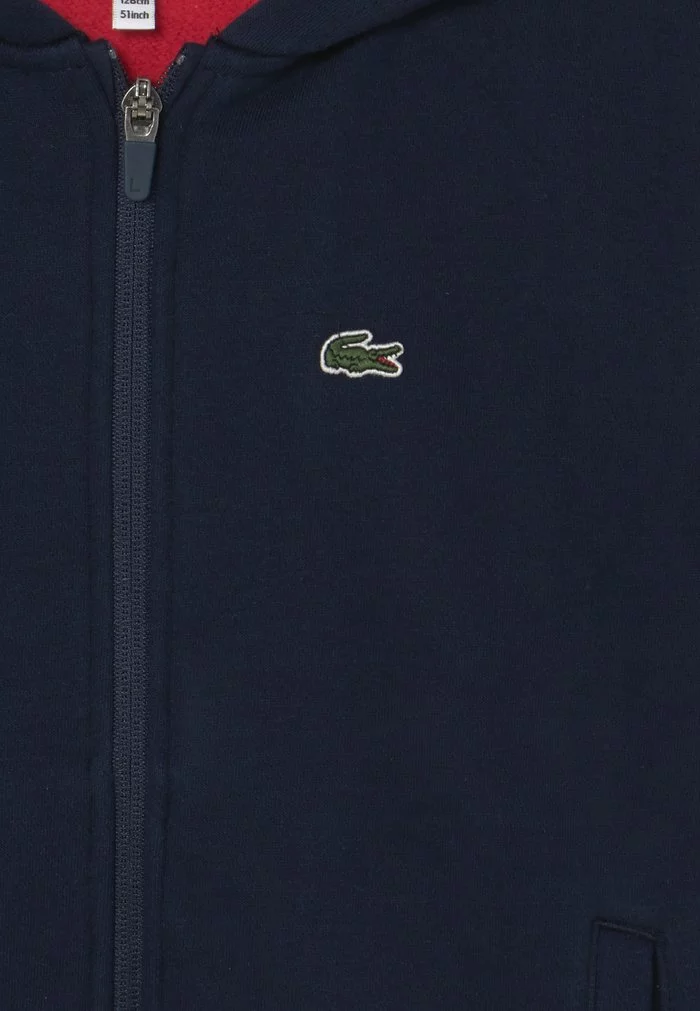 Lacoste Sweat à Capuche Zippé - Navy Blue/infrared 3 Lacoste Sweat à Capuche Zippé - Navy Blue/infrared – Image 3