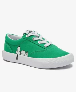 LACOSTE X PEANUTS - Baskets Basses - Grn/wht