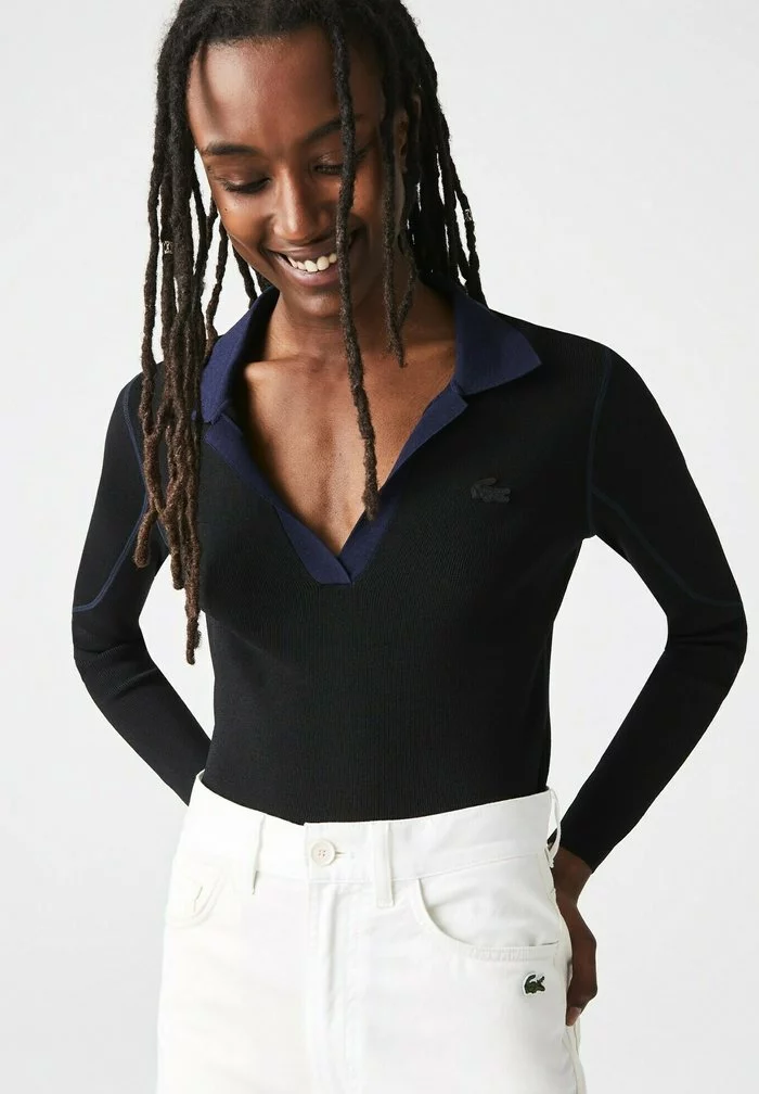 Lacoste Pullover - Noir/bleu/marine 1 Lacoste Pullover - Noir/bleu/marine