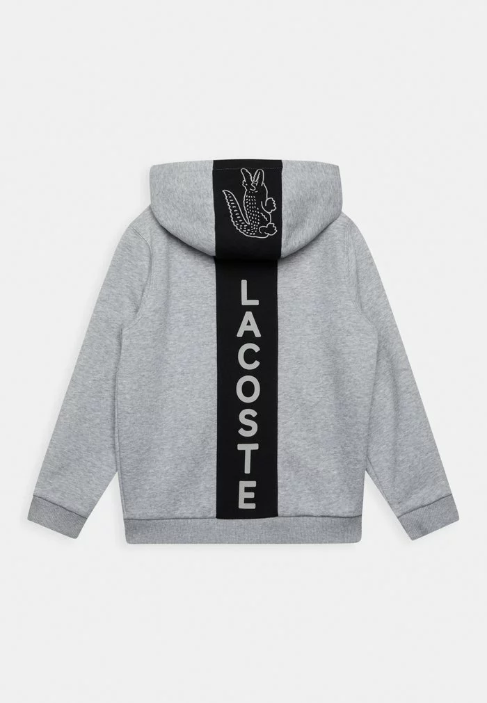 Lacoste Sweat à Capuche Zippé - Mottled Light Grey 2 Lacoste Sweat à Capuche Zippé - Mottled Light Grey – Image 2