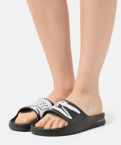 Lacoste CROCO - Mules - Black/white