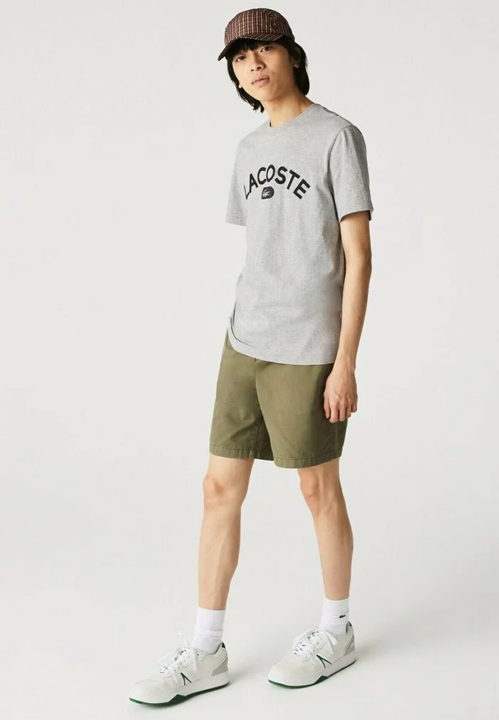 Lacoste T-shirt Imprimé - Gris Chine 1 Lacoste T-shirt Imprimé - Gris Chine