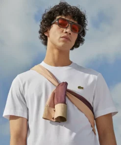 Lacoste T-shirt Basique - White -Lacoste Soldes Magasin f4869c17a1e047c4907de343938de85c