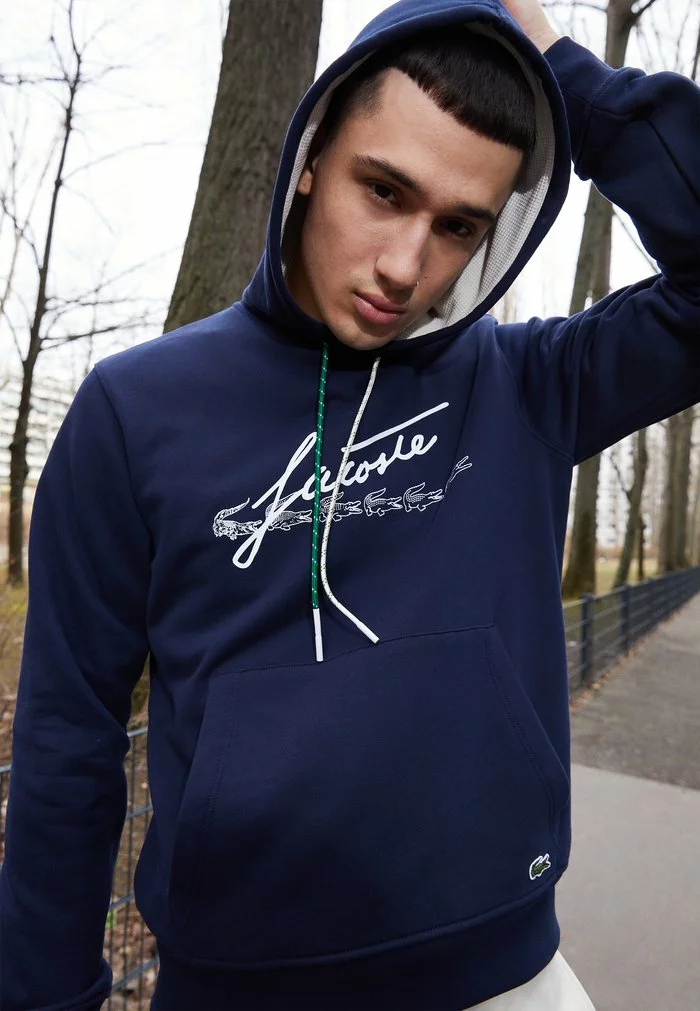 Lacoste Sweatshirt - Navy Blue 4 Lacoste Sweatshirt - Navy Blue – Image 4