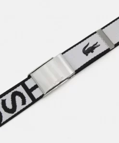 Lacoste STRAP - Ceinture - Noir/blanc