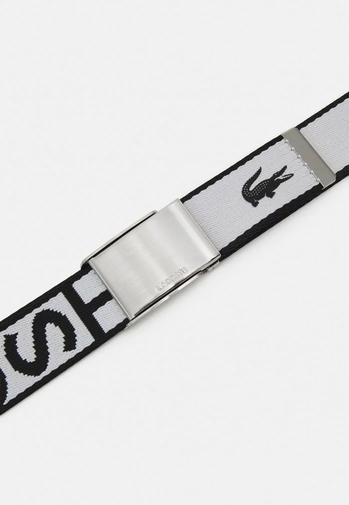Lacoste STRAP - Ceinture - Noir/blanc 1 Lacoste STRAP - Ceinture - Noir/blanc