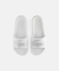 Lacoste CROCO SLIDE - Mules - Wht/slv 9 Lacoste CROCO SLIDE - Mules - Wht/slv -Lacoste Soldes Magasin f654d1e72f654928b82d14367bb8c367