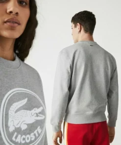 Lacoste Sweatshirt - Gris Chine -Lacoste Soldes Magasin f6d4ebf2e9c949b3b3acdd039f8f6878