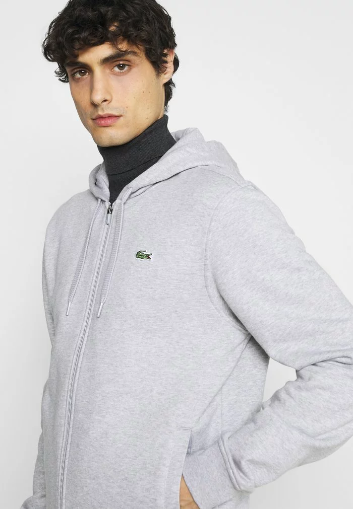 Lacoste CLASSIC HOODIE - Sweatshirt - Silver Chine/elephant Grey 4 Lacoste CLASSIC HOODIE - Sweatshirt - Silver Chine/elephant Grey – Image 4