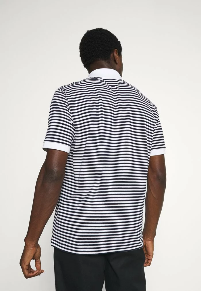 Lacoste Polo - White/navy Blue 3 Lacoste Polo - White/navy Blue – Image 3