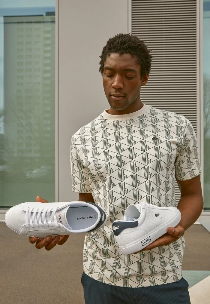 Lacoste POWERCOURT - Baskets Basses - White/navy/red 3 Lacoste POWERCOURT - Baskets Basses - White/navy/red – Image 3