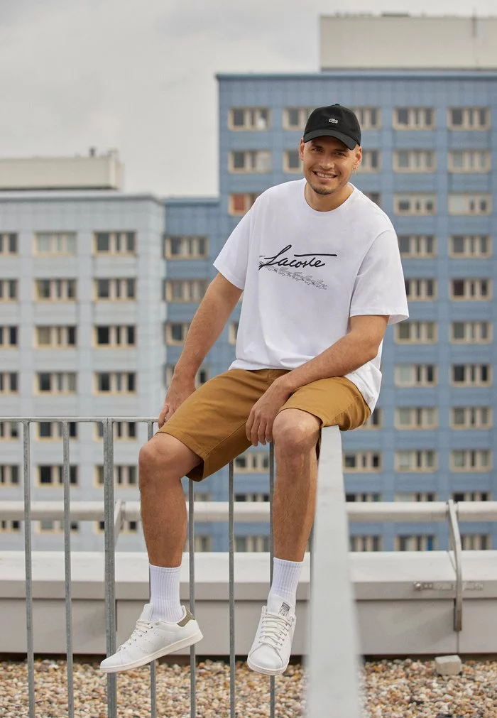 Lacoste PLUS - T-shirt Imprimé - White 1 Lacoste PLUS - T-shirt Imprimé - White