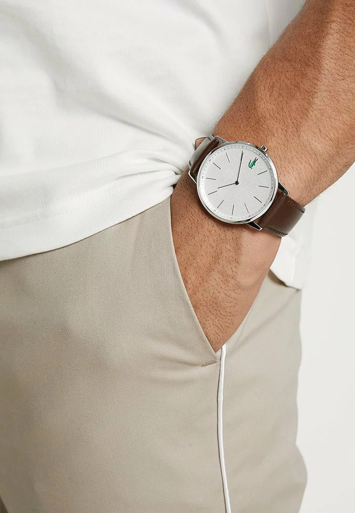 Lacoste MOON - Montre - Silver-coloured/brown 1 Lacoste MOON - Montre - Silver-coloured/brown